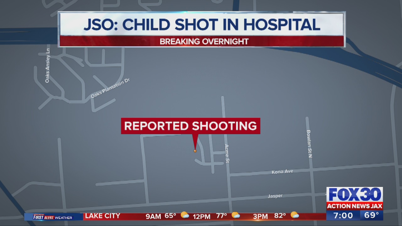 Child shot on Acme Street in Jacksonville