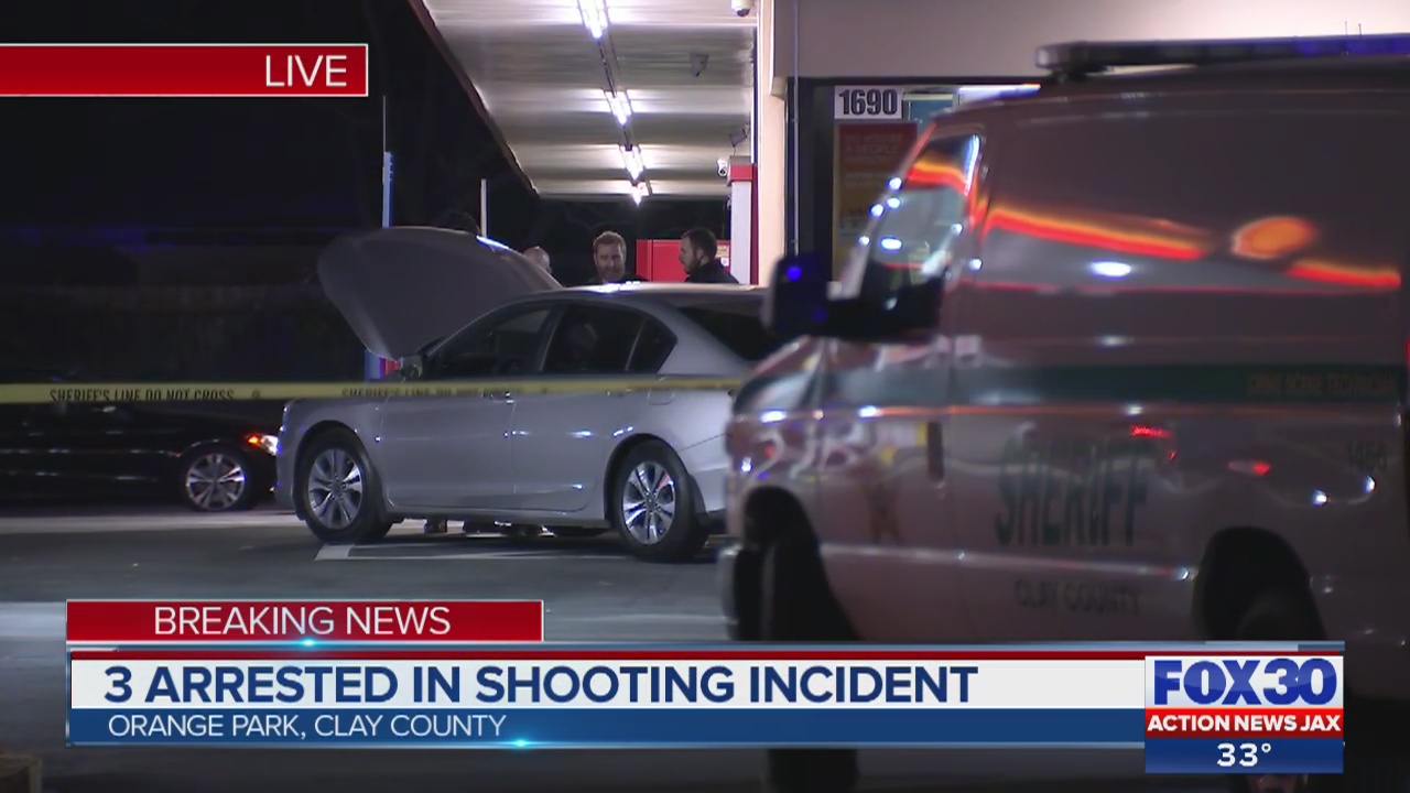 Three arrested after shooting in Orange Park