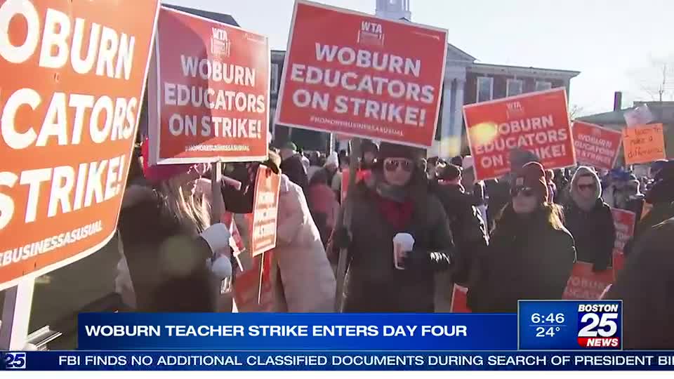 Woburn schools closed Thursday, teachers face large court fine as strike  enters 4th day – Boston 25 News