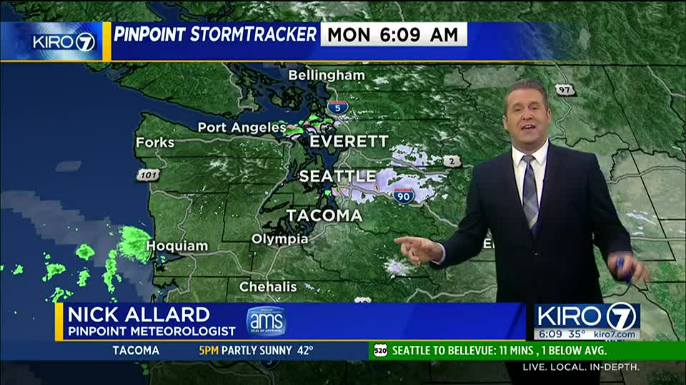 KIRO 7 PinPoint Weather Video for Mon. morning KIRO 7 News Seattle