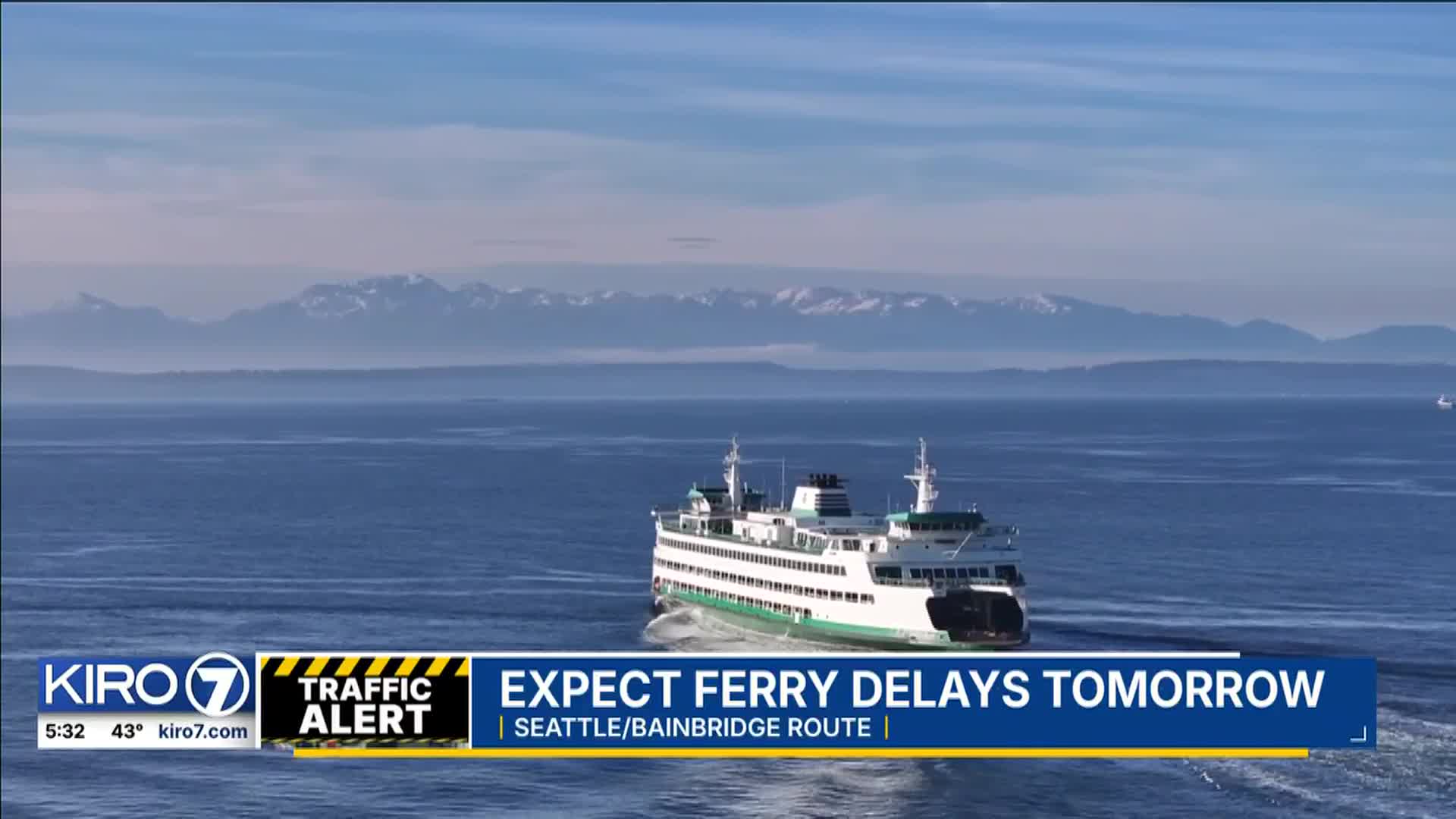 VIDEO: Seattle to Bainbridge ferry delay – KIRO 7 News Seattle