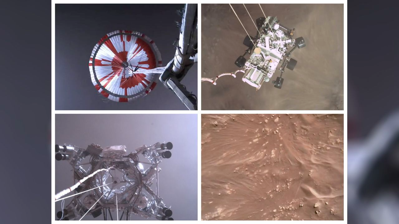 NASA shares new video of Mars rover landing, first audio recordings