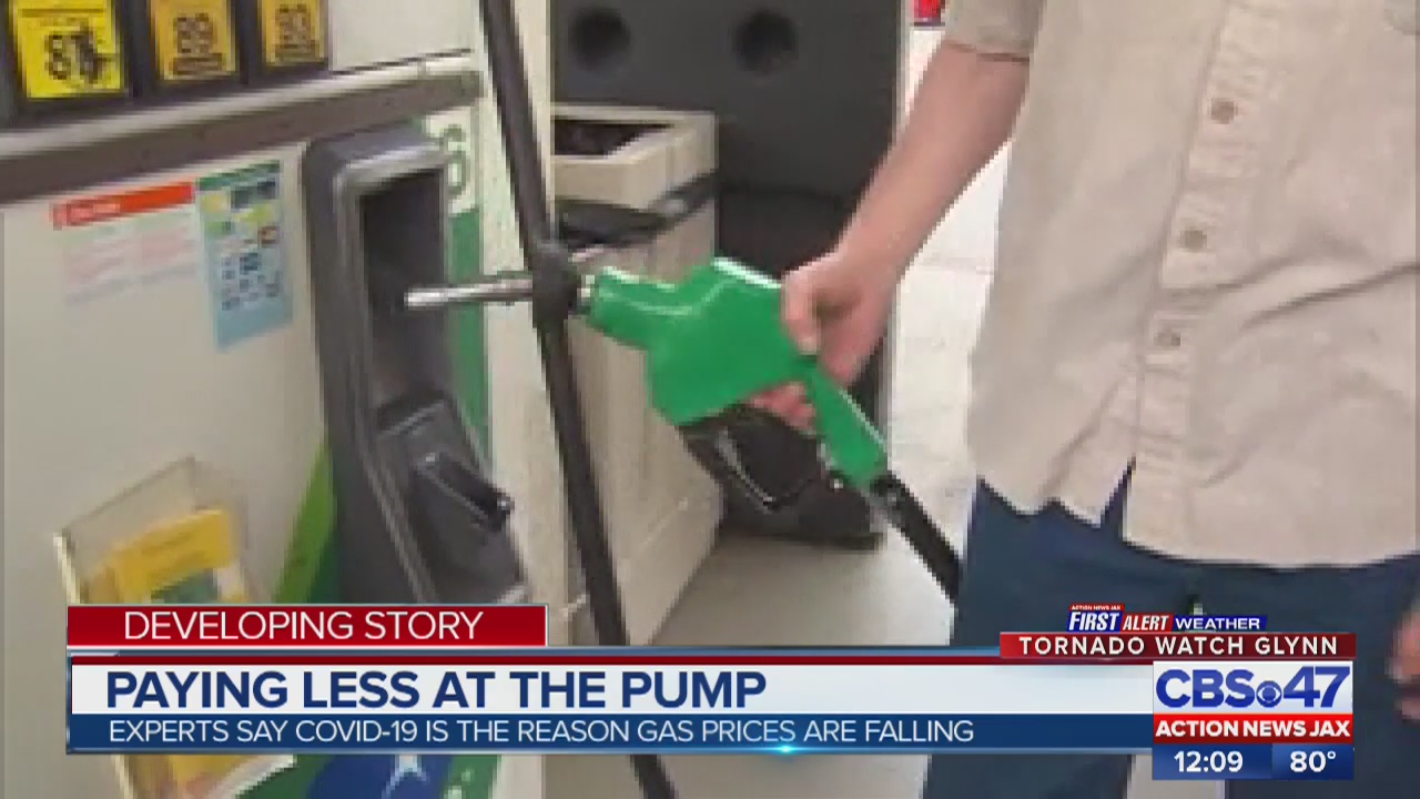 Gas prices are dropping nationwide; Experts credit the coronavirus