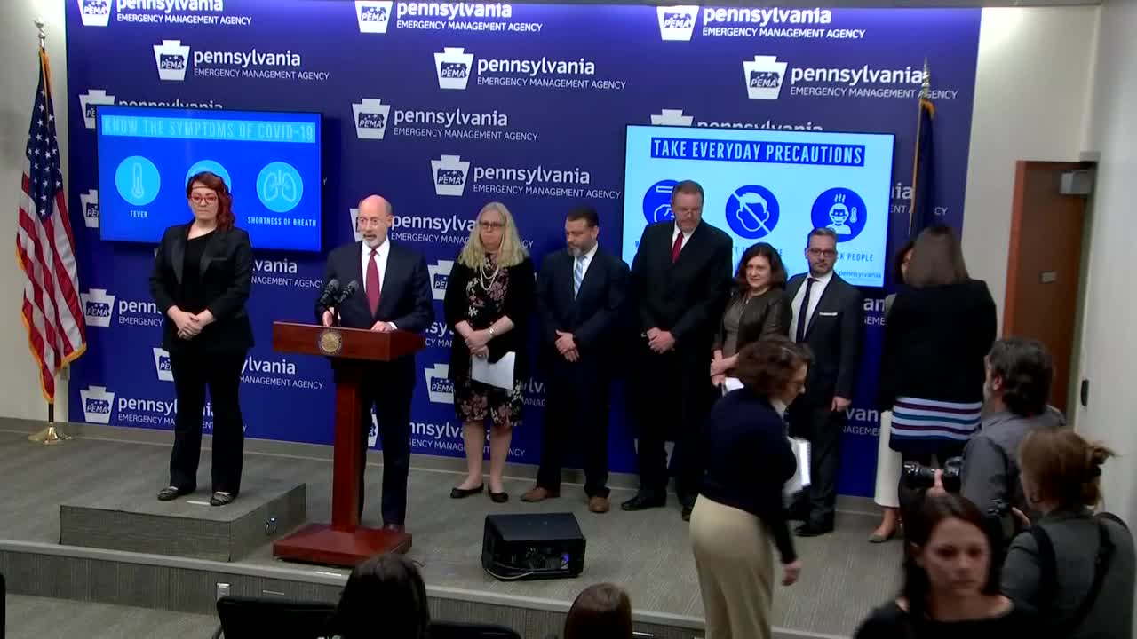 Governor Tom Wolf Provides Update On Coronavirus In Pennsylvania Wpxi