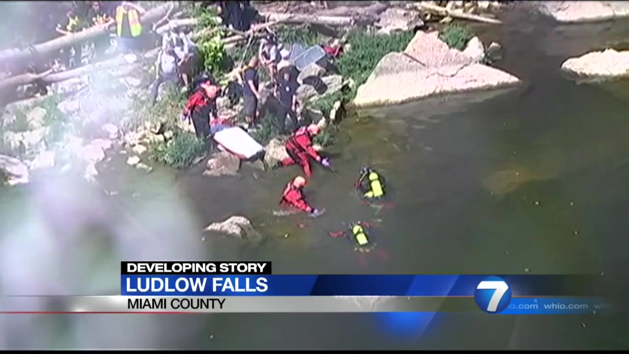 Man dies after jumping off cliff at Ludlow Falls