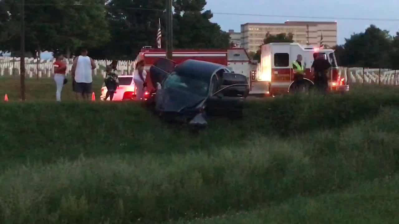 Car crash on Third Street in Dayton