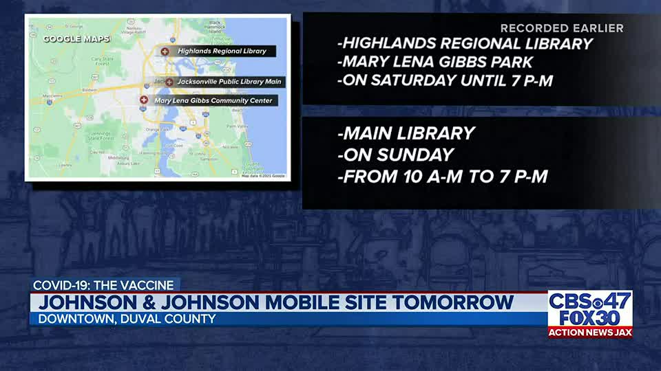 One And Done Where To Get Your J J Vaccine This Weekend No Appointment Needed Action News Jax