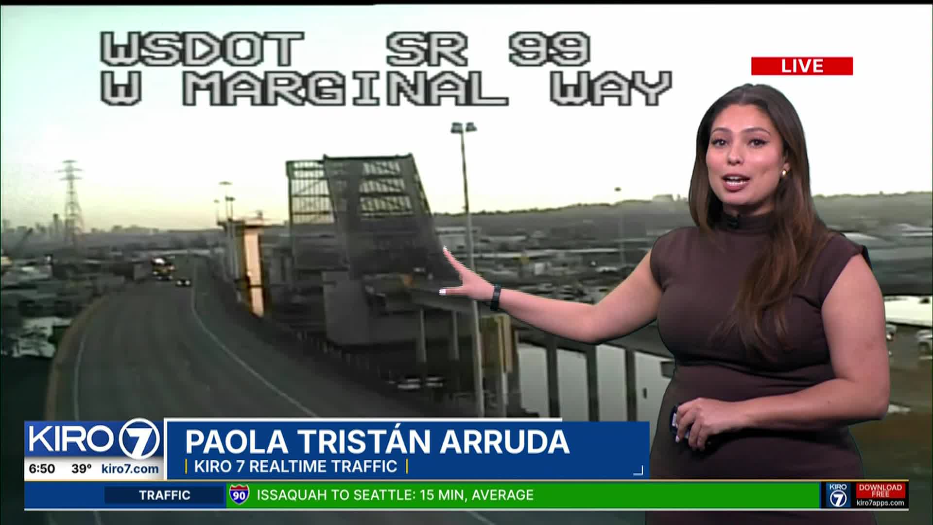 SR 99 First Avenue bridge cleared after being stuck open during