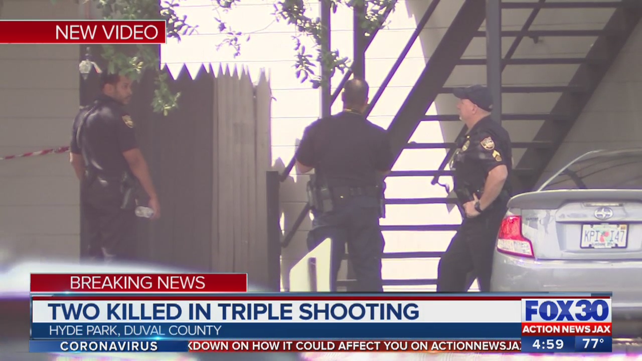 jacksonville police 2 men dead 1 man hurt in 2 related shootings 2 men arrested and charged with murder action news jax