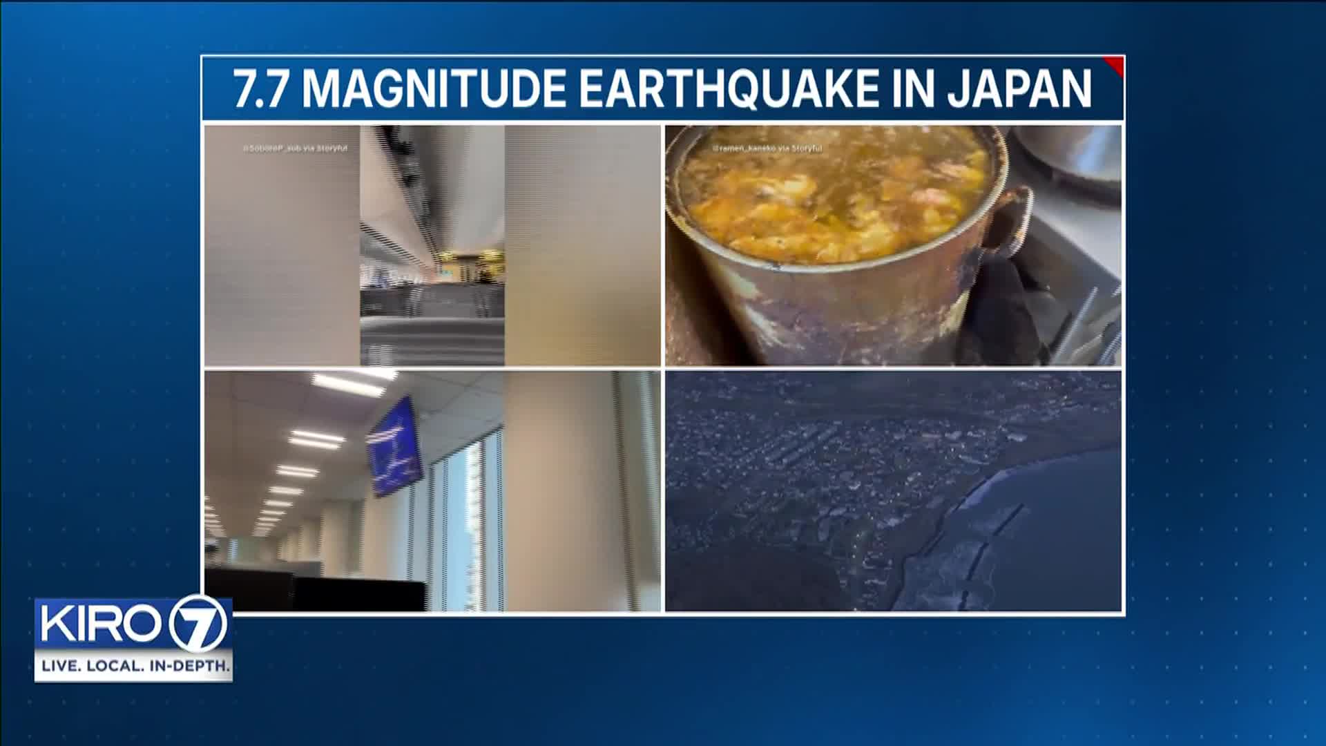 VIDEO: 7.7 magnitude earthquake in Japan – KIRO 7 News Seattle
