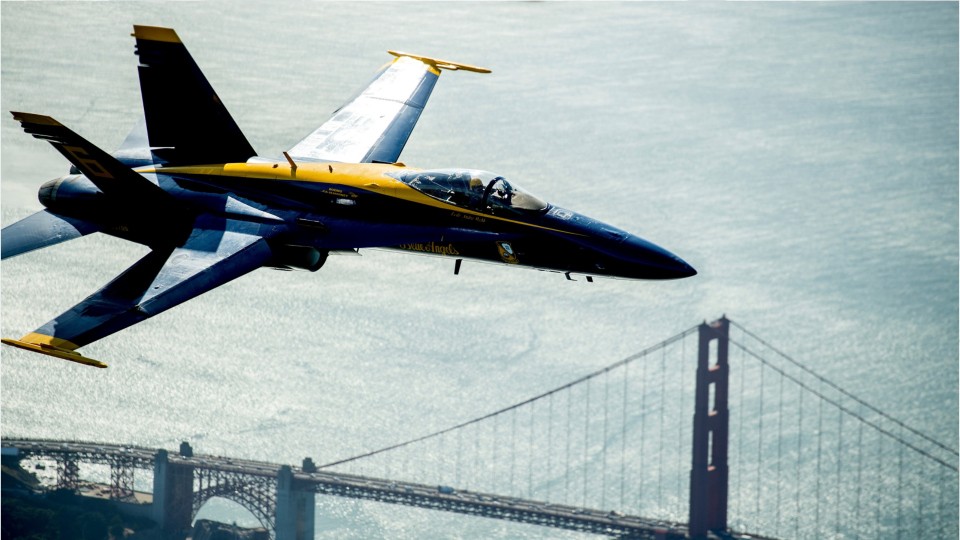blue angels and thunderbirds fly together 2019