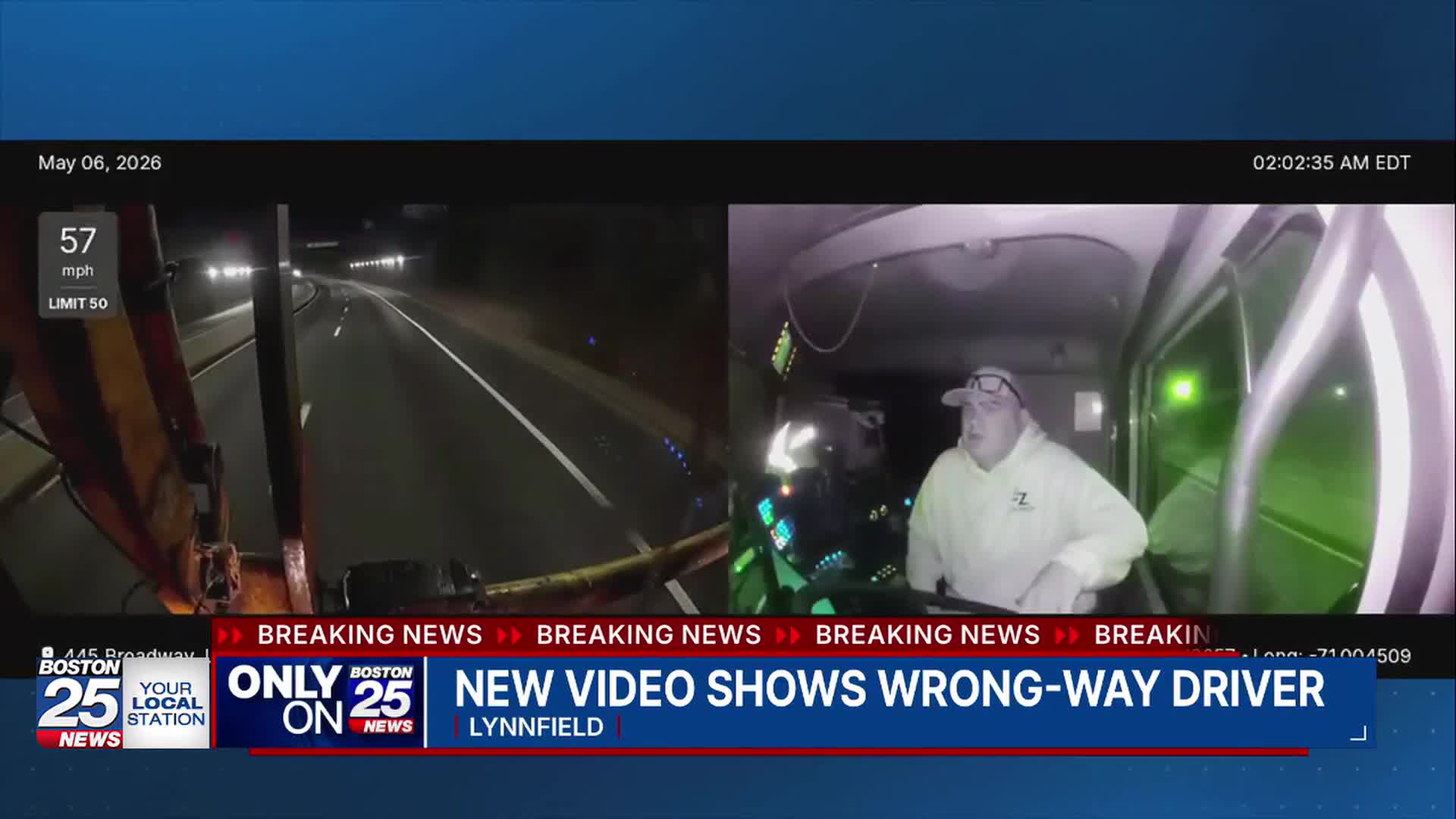New dashcam video shows wrong-way Jeep pass through Lynnfield