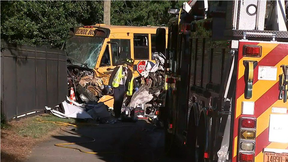 School Bus Carrying Students Involved In Crash With Car Small Dump Truck Wftv