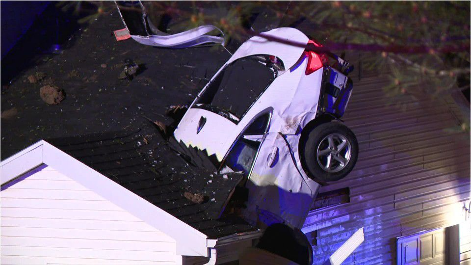 SEE Car crashes through roof of home WPXI
