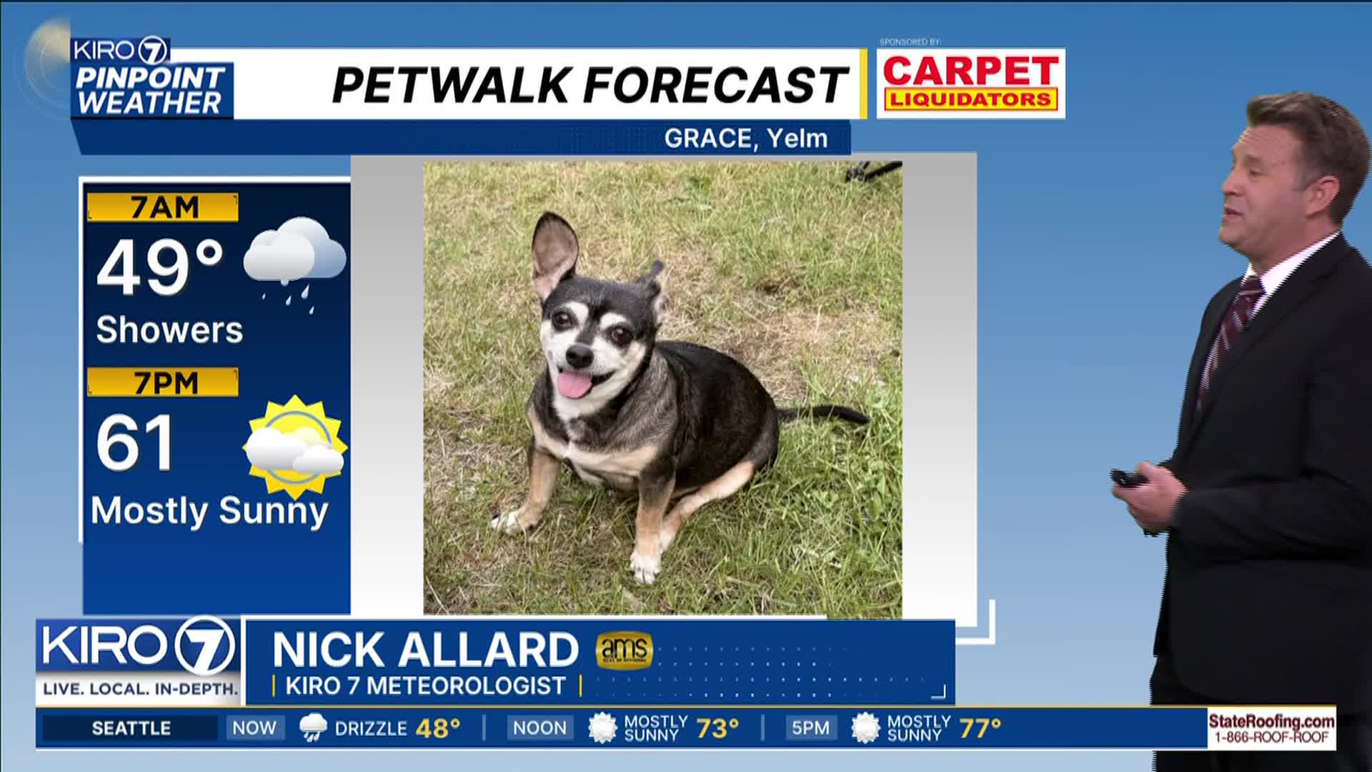 Pet Walk Forecast for Tuesday – KIRO 7 News Seattle