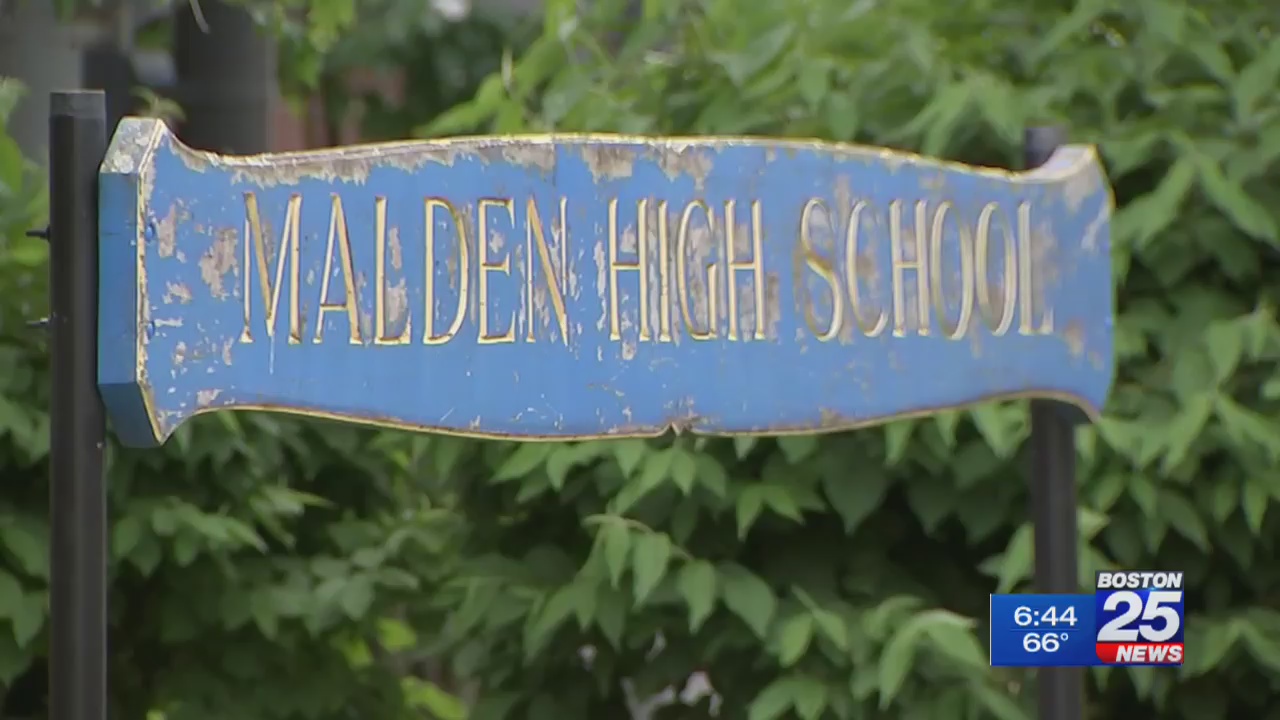 Malden High School holds driveby celebration to honor senior class