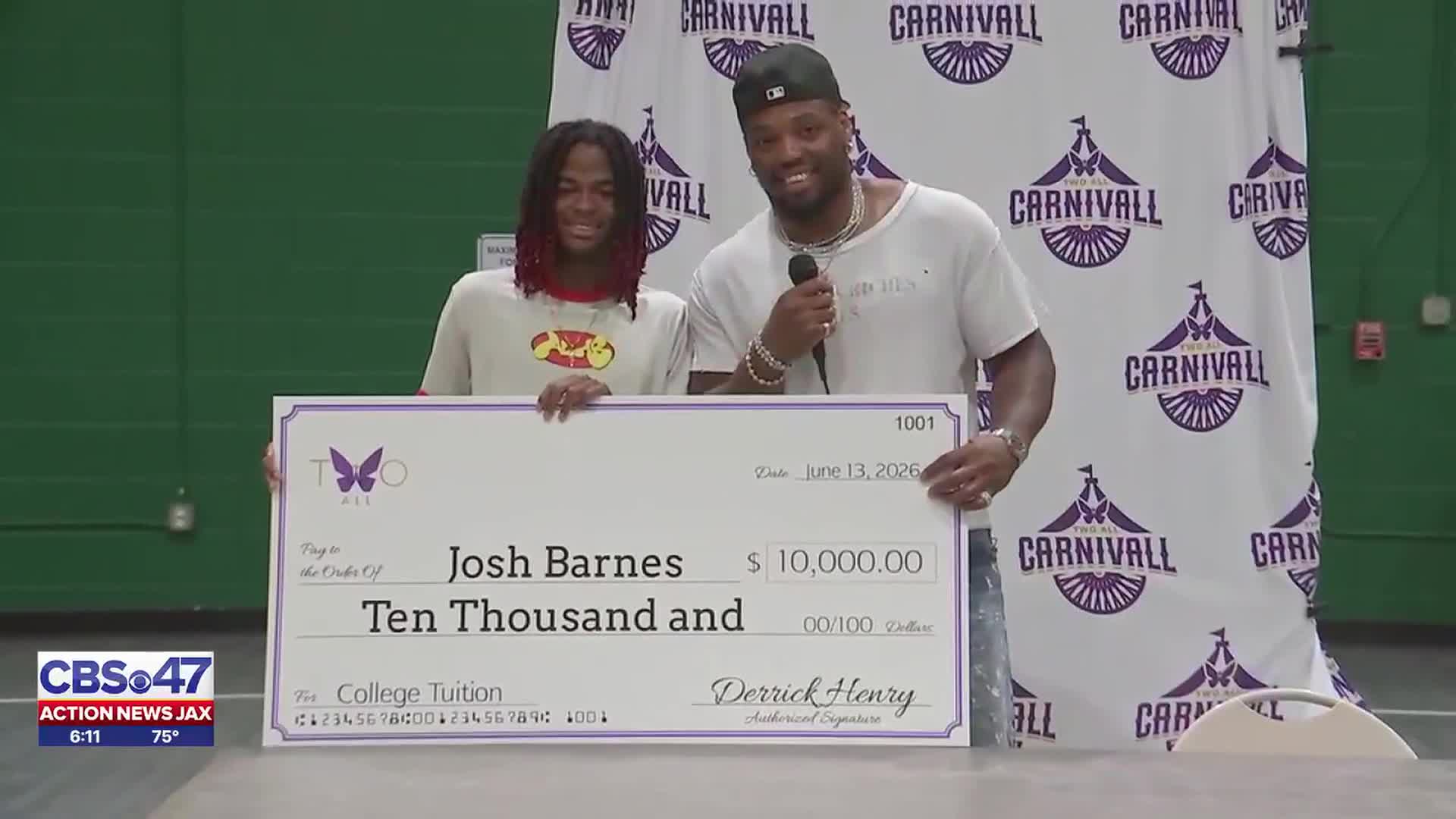 Baltimore Ravens' Derrick Henry returns to Yulee roots to give