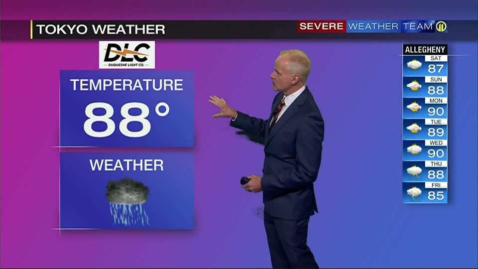 Tokyo weather forecast (8/6/21) WPXI