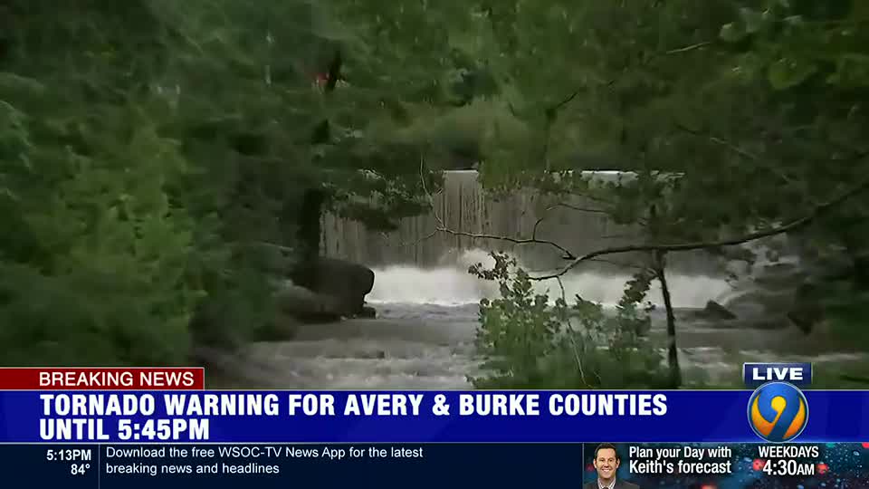 Severe weather update from Caldwell County WSOC TV