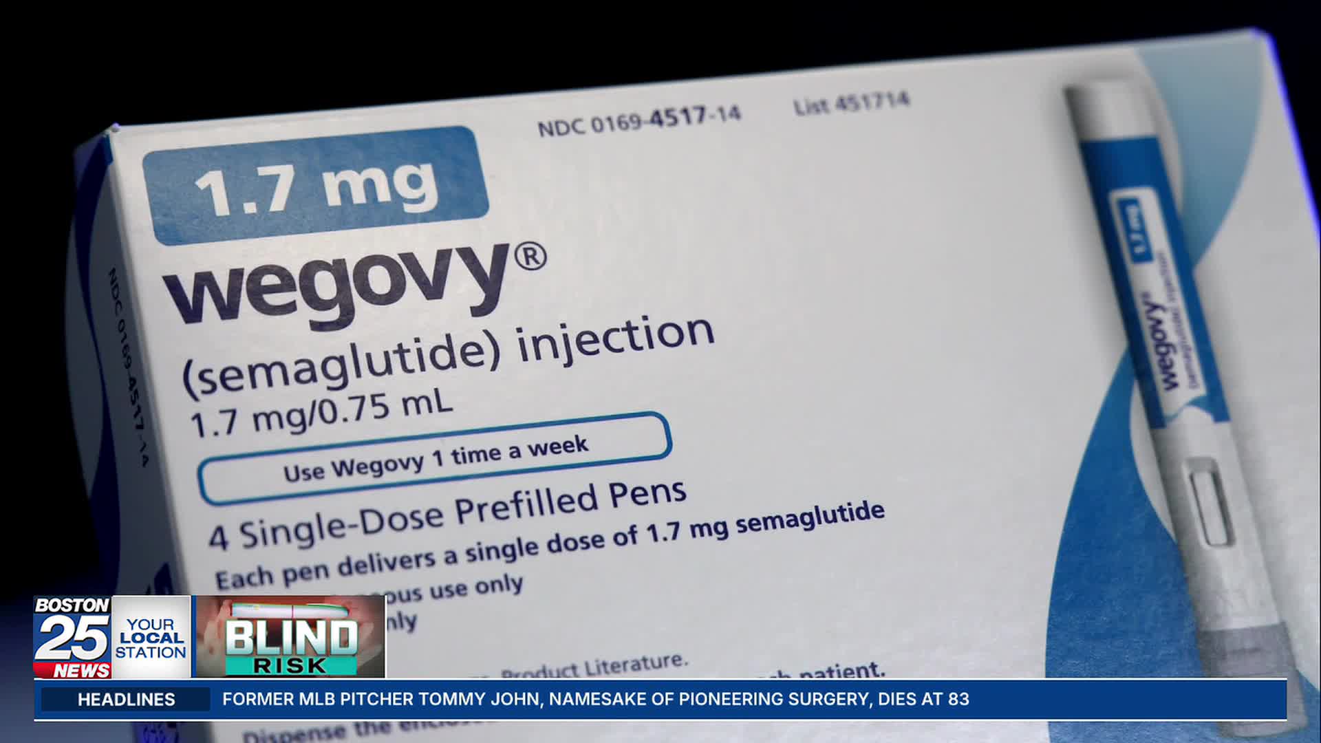 Lawsuit claims link between GLP-1 weight loss drugs and blindness – Boston 25 News