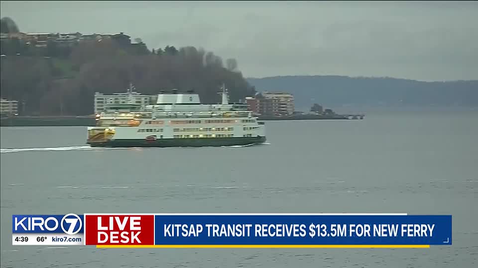 Kitsap Transit sets sail with new ferry thanks to $13.5
