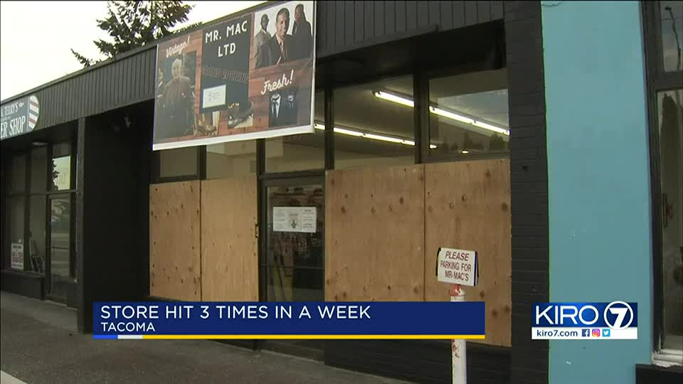 Burglars hit iconic business in Tacoma’s Hilltop area 3 times in a week – KIRO 7 News Seattle