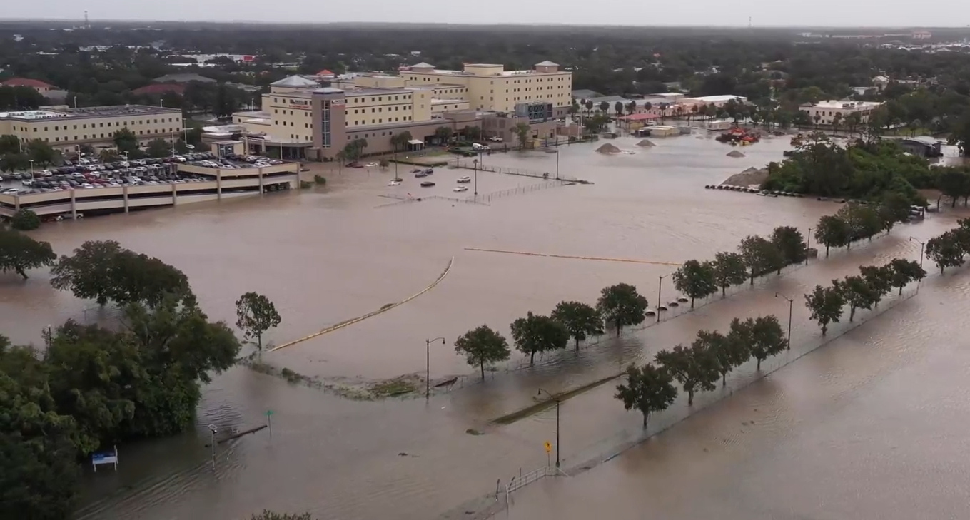 WATCH: Drone video shows extensive flooding around large hospital in  Kissimmee – WFTV