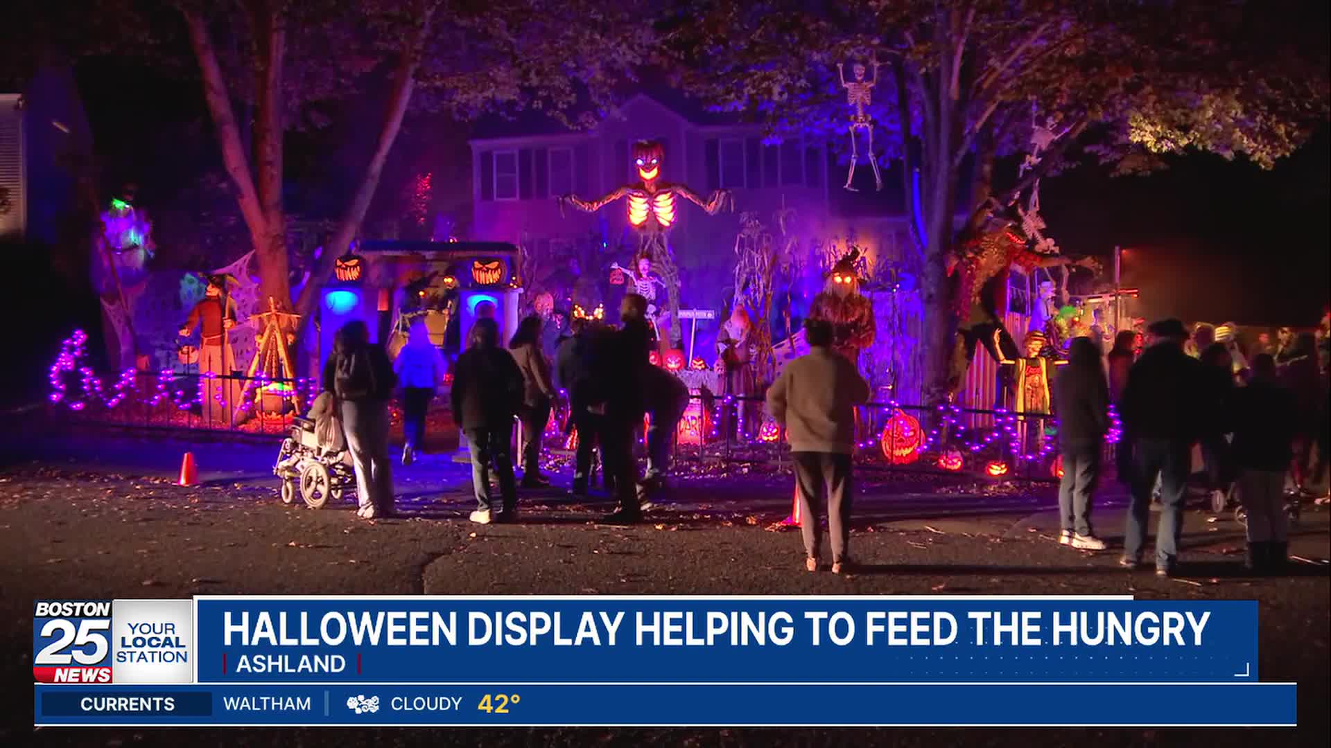 Haunted Help: Local Halloween display helping to feed the hungry