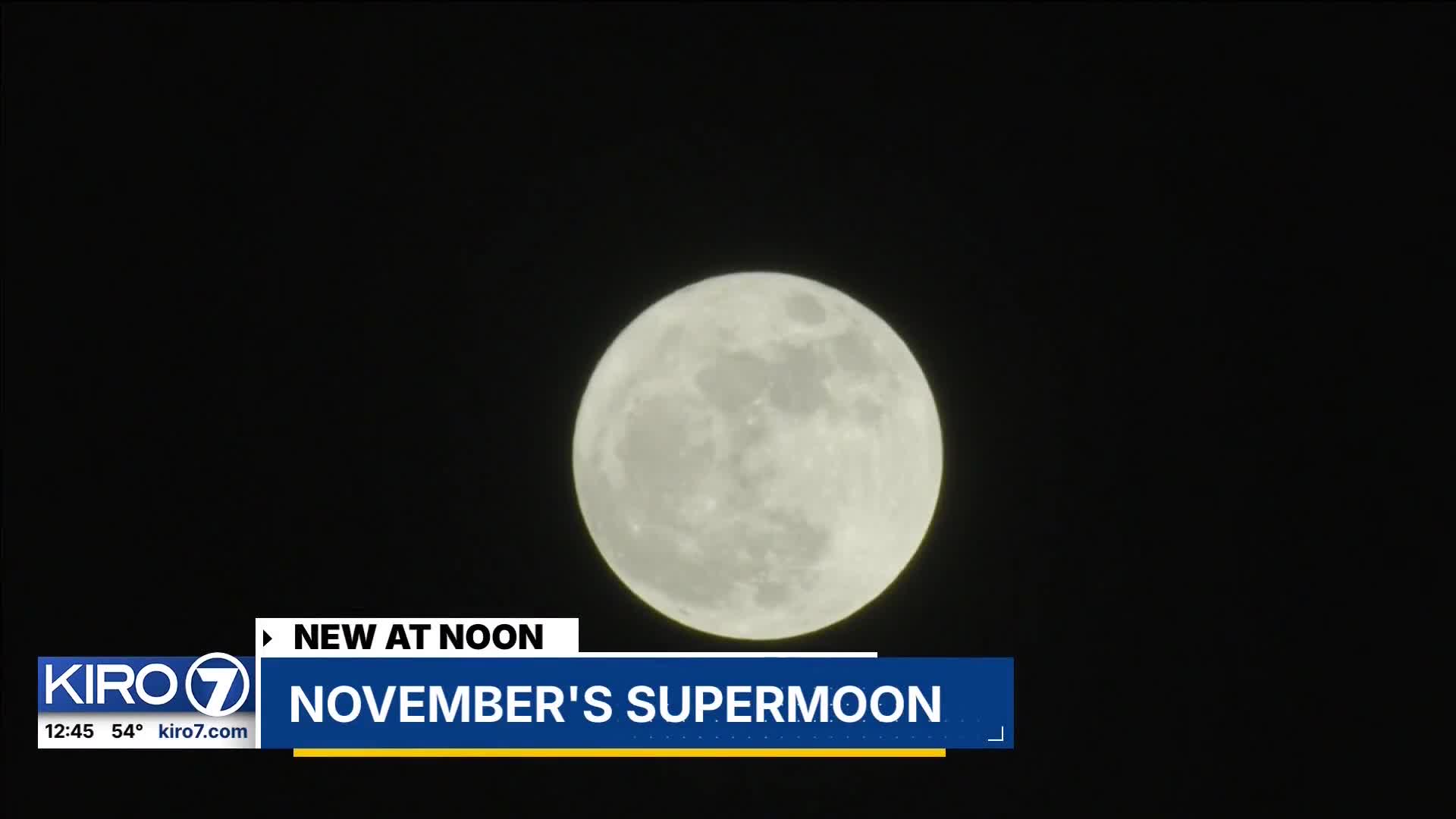 VIDEO: November's supermoon – KIRO 7 News Seattle