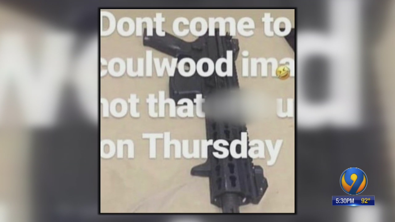 Teen charged after posting school shooting threat on Instagram as 'joke'