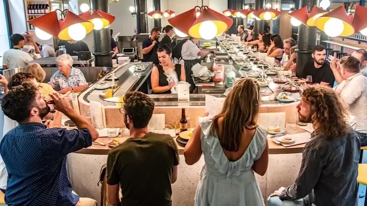 Cheese conveyorbelt restaurant opens in London WPXI