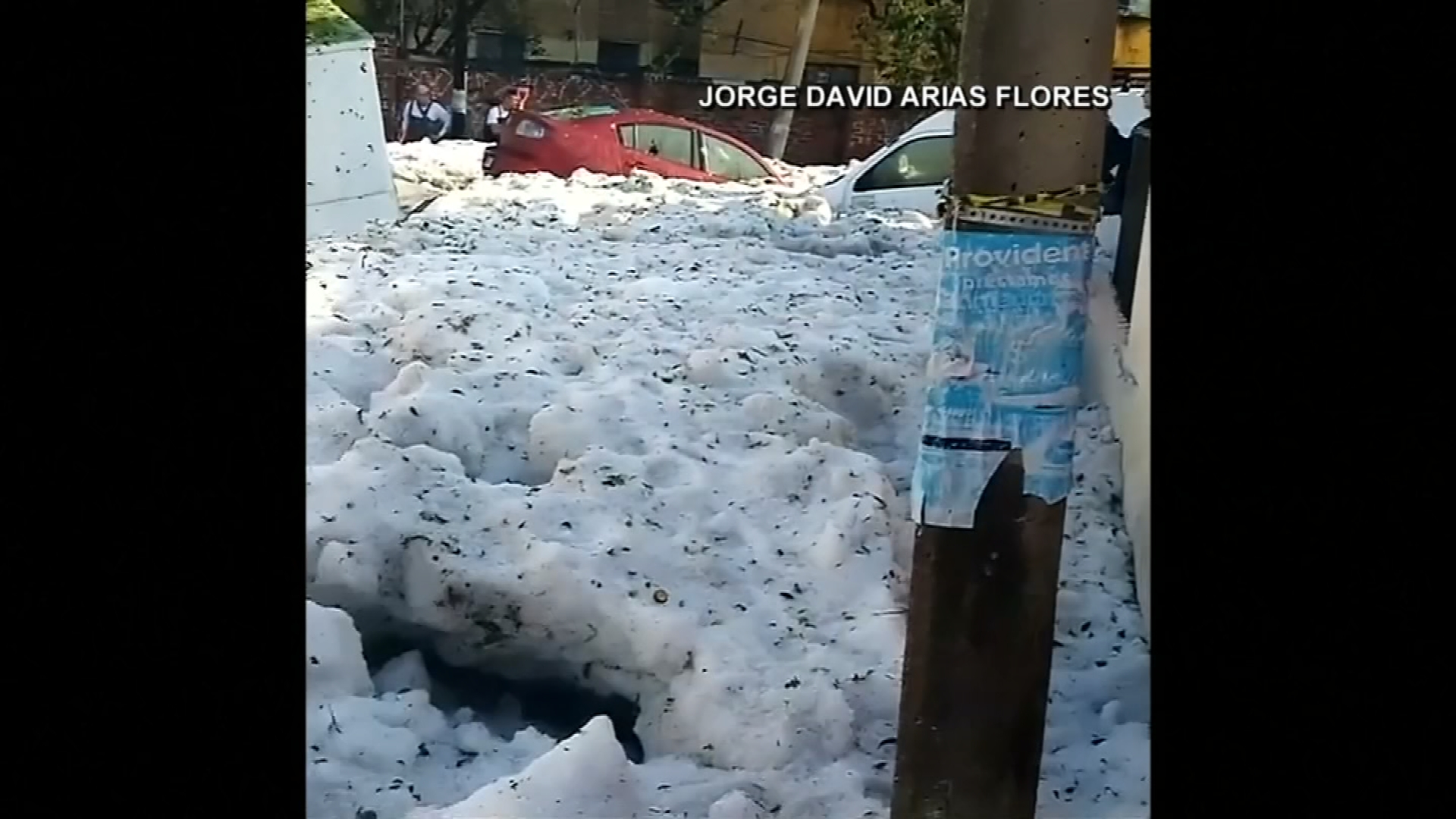 3 feet of hail blankets Guadalajara WPXI