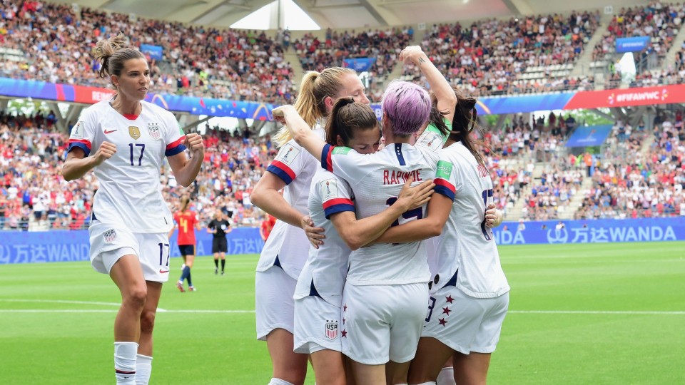 What time does the US women's soccer team play today? WSOC TV