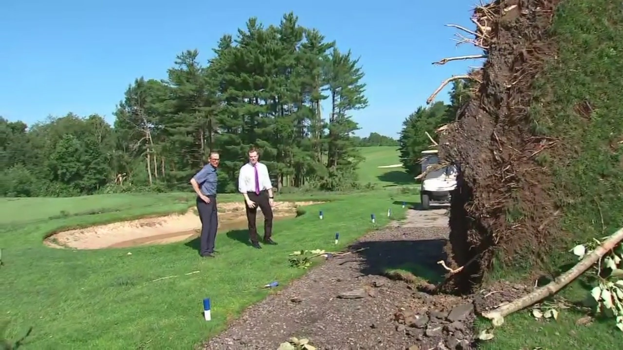 Microburst caused damage that closed golf club WPXI