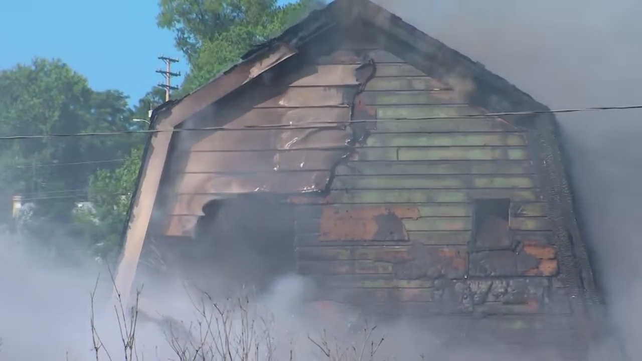 Fire badly damages home in Ambridge