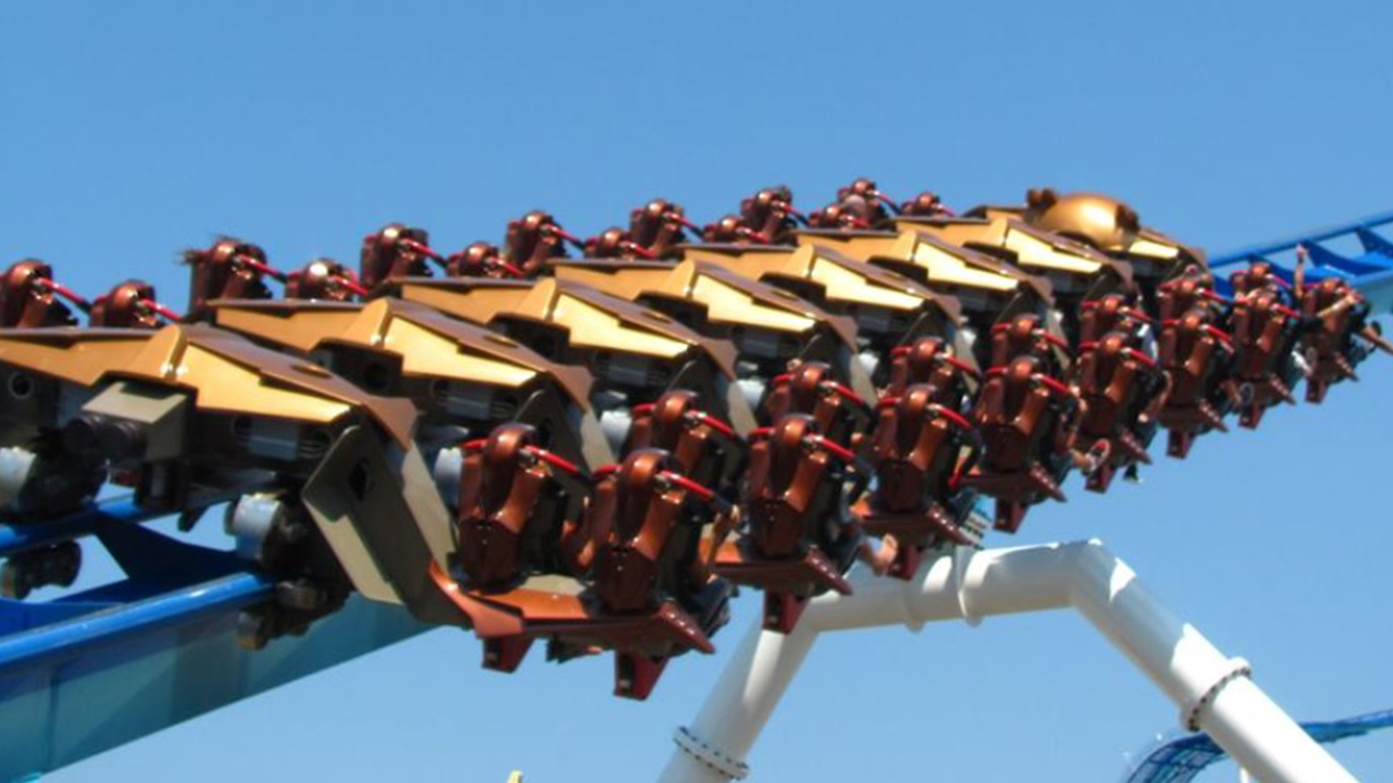 Cedar Point coaster gets stuck midride WPXI