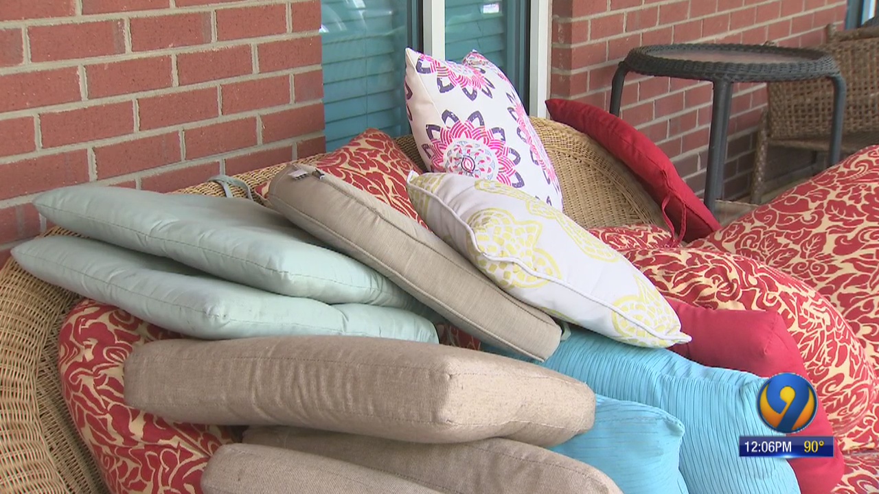 Stolen patio furniture piles up in front of south Charlotte police