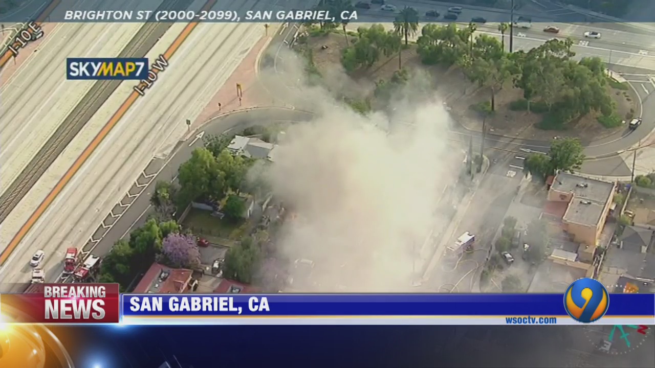 Man in California standoff sets off fireworks, catches buildings on