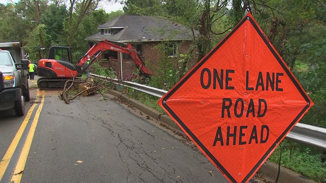 Road shut down indefinitely due to landslide concerns WPXI