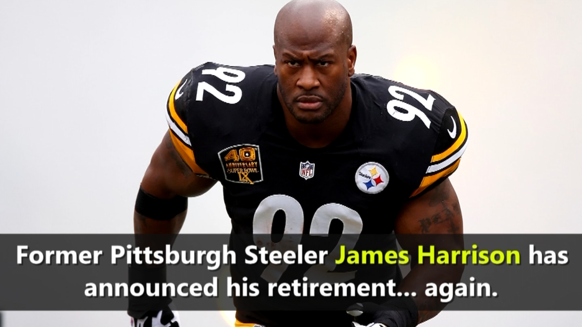 Former Steelers LB James Harrison announces ‘final' retirement on Instagram WPXI