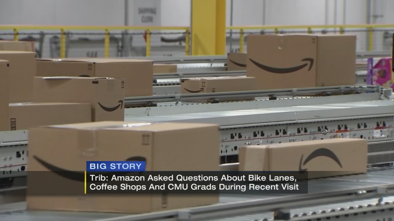What did Amazon want to know during visit to Pittsburgh? WPXI