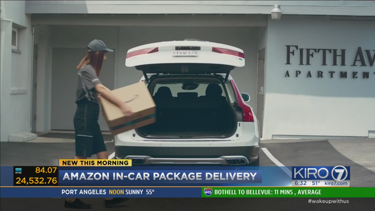 Amazon launches incar package delivery