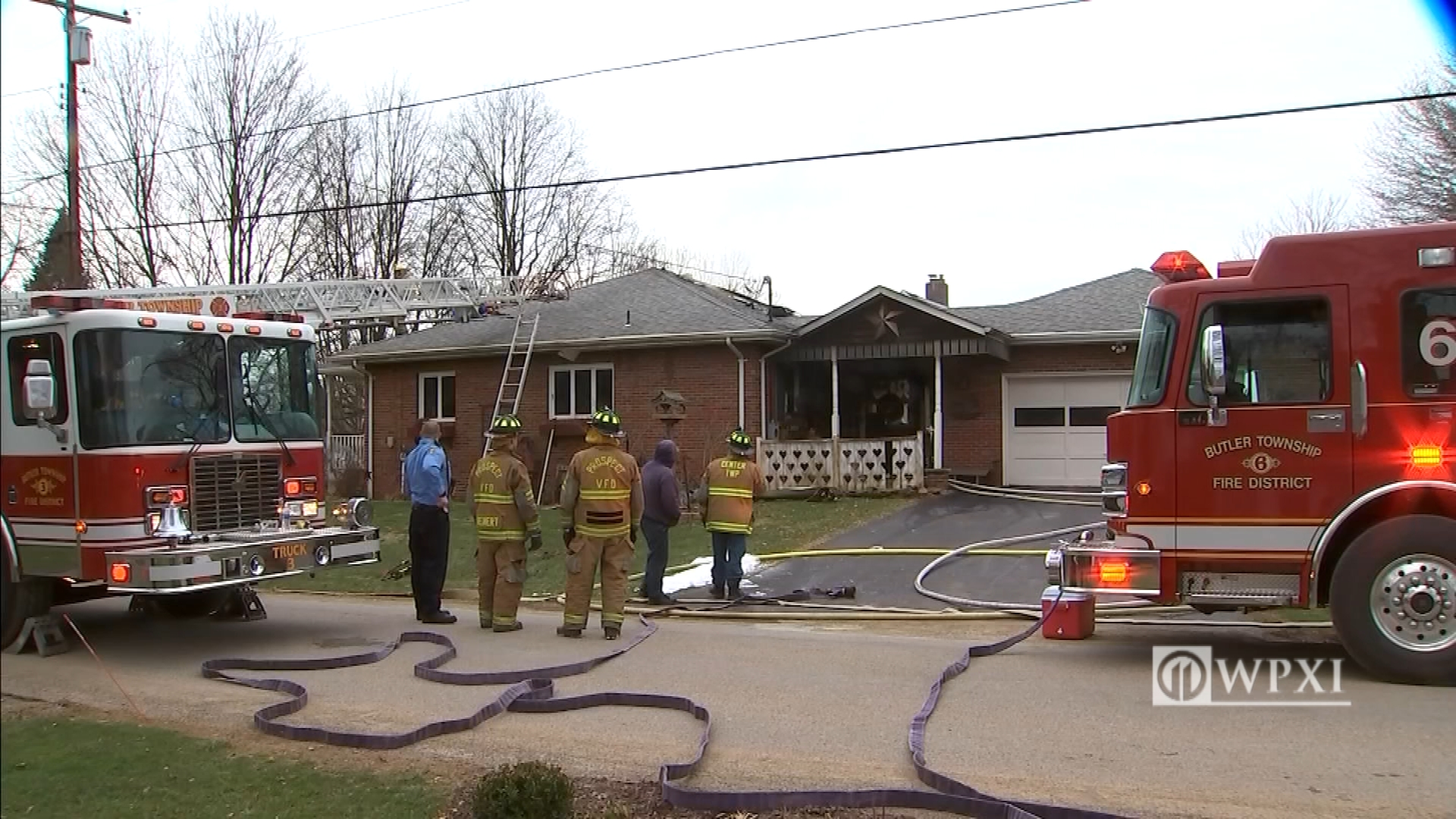 1 taken to hospital after house fire in Butler County WPXI