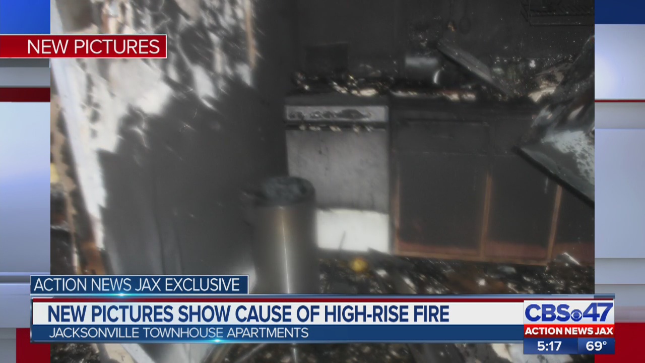 Photos from fire marshal investigation show cause of Jacksonville high