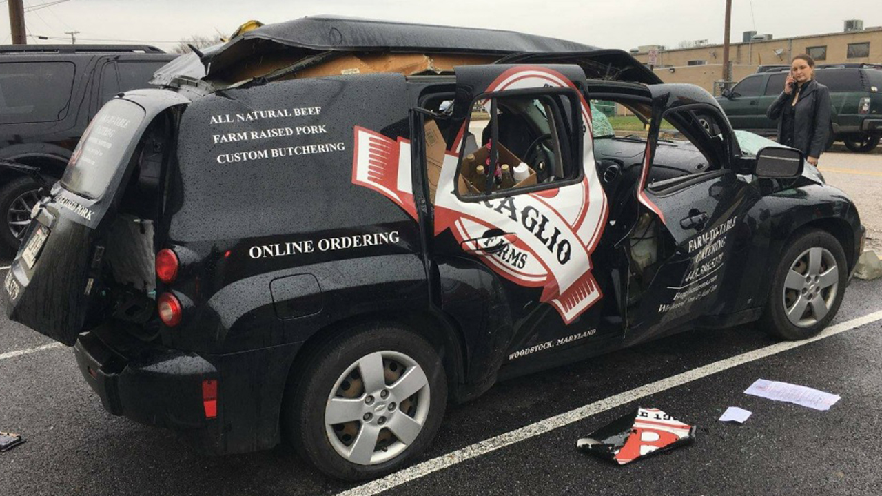 Police Car blows up when man uses body spray, then lights cigarette