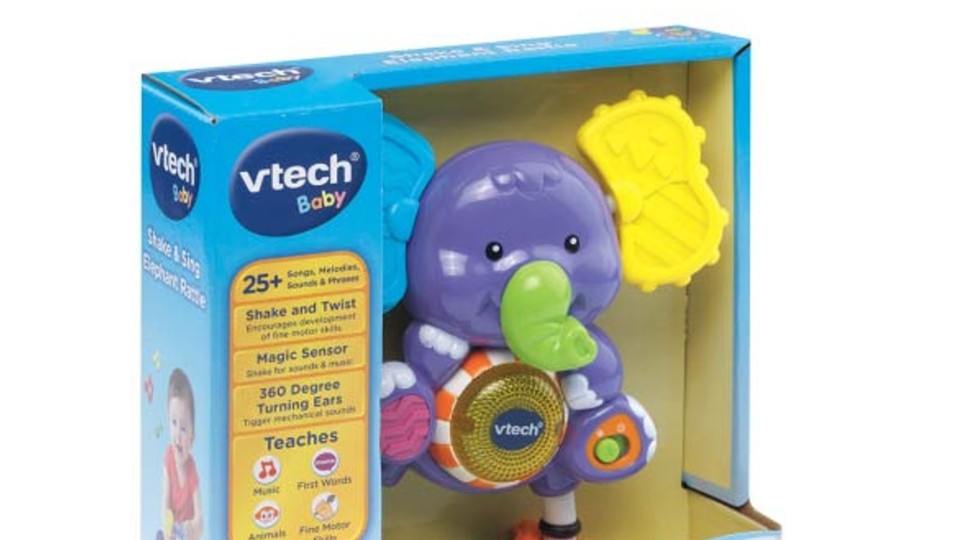 Vtech shake and store sing elephant rattle