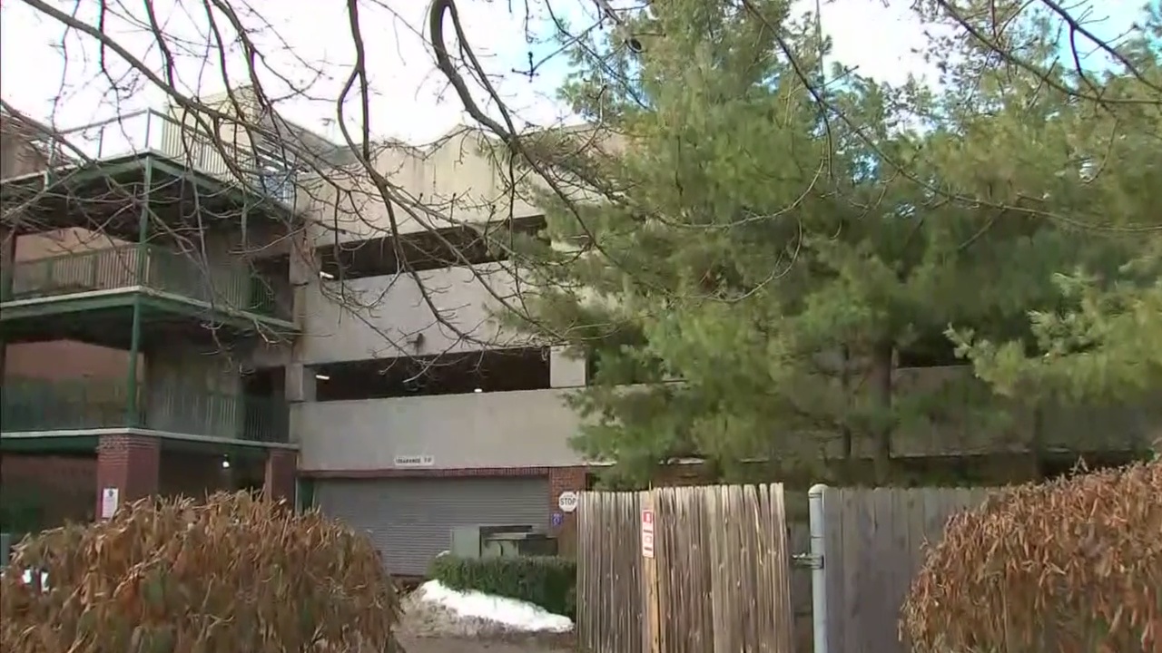 Car breakins suspect jumps from parking garage while running from