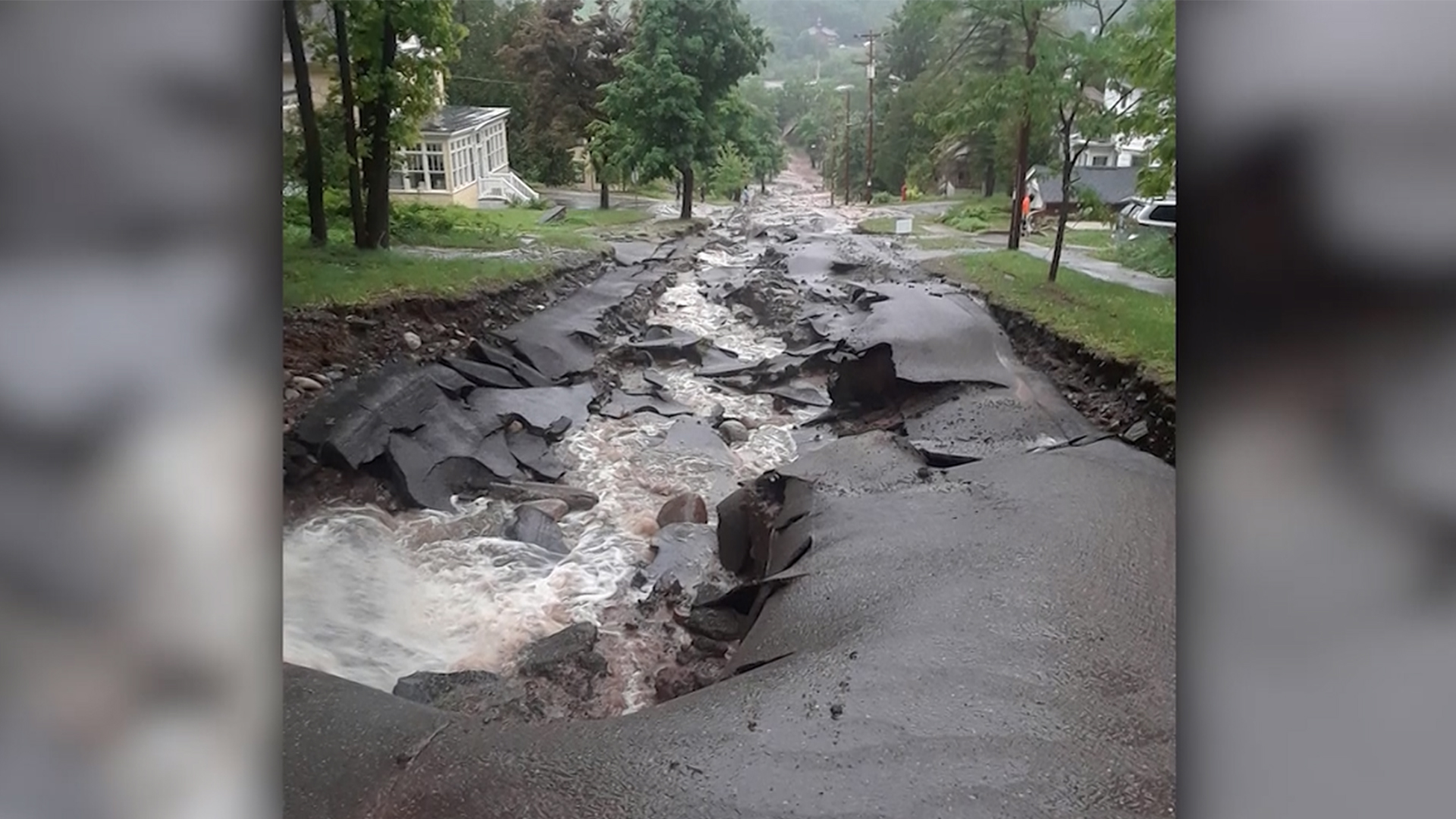 Flash flooding washes out roads, opens 60 sinkholes in upper Michigan