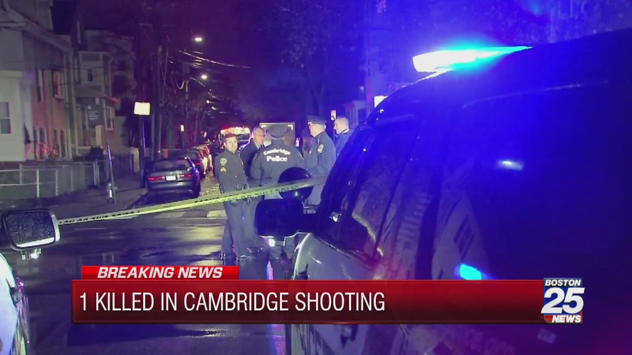 1 person killed in Cambridge shooting, police searching for vehicle