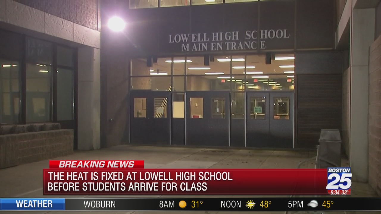 Lowell High School warms up in time for students to start school day